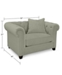 Martha Stewart Collection Saybridge 52" Fabric Armchair, Created for Macy's